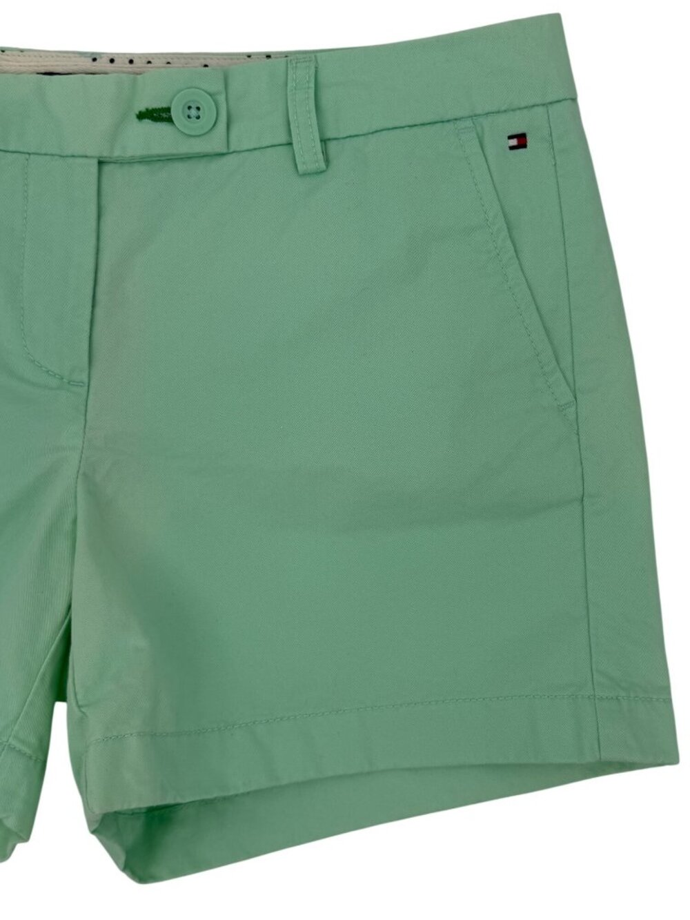 NWT Tommy Hilfiger Green Cotton Shorts | 2012 Preppy Retro Athleisure Minimalist - Picture 2 of 14